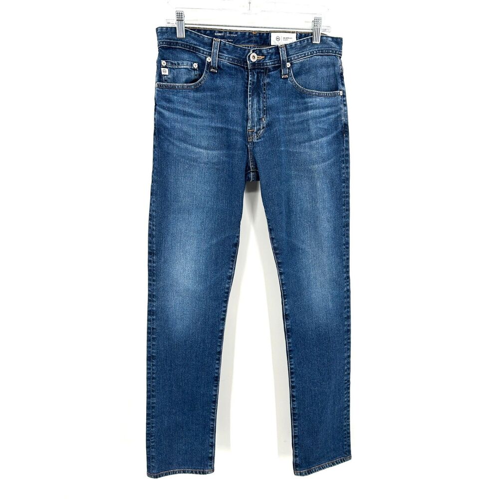 AG ADRIANO GOLDSCHMIED Everett Slim Straight Dark Wash Jeans Men's Size 31 x 34